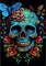 Skull Paint by Numbers Kit for Adults-Butterfly Adult Paint by Number Kits on Canvas,Skeleton Painting by Number Adult for Gift Home Wall Decor(16x20inch)